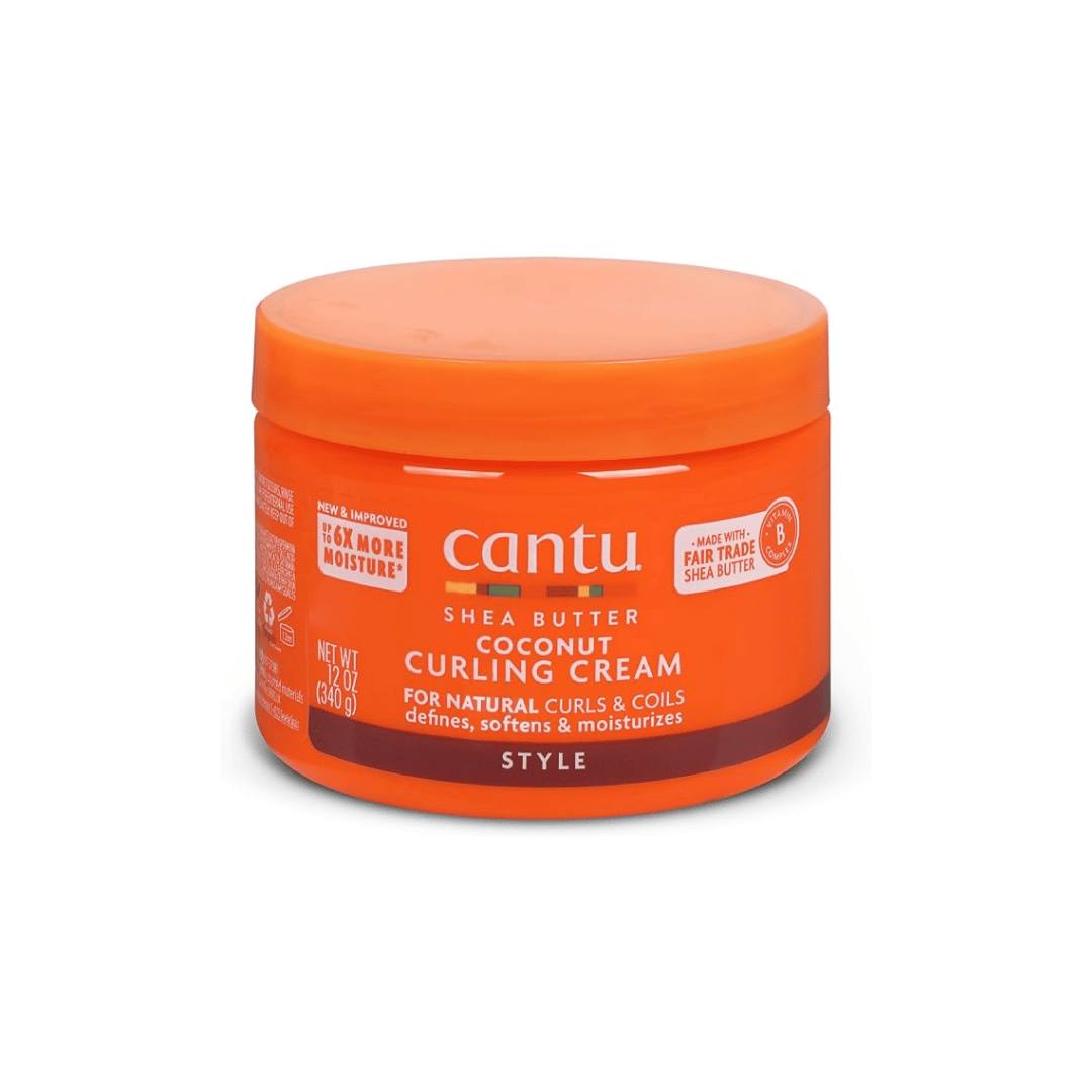 Cantu Shea Butter Coconut Curling Cream cheveux bouclés crépus karité coco définition budget