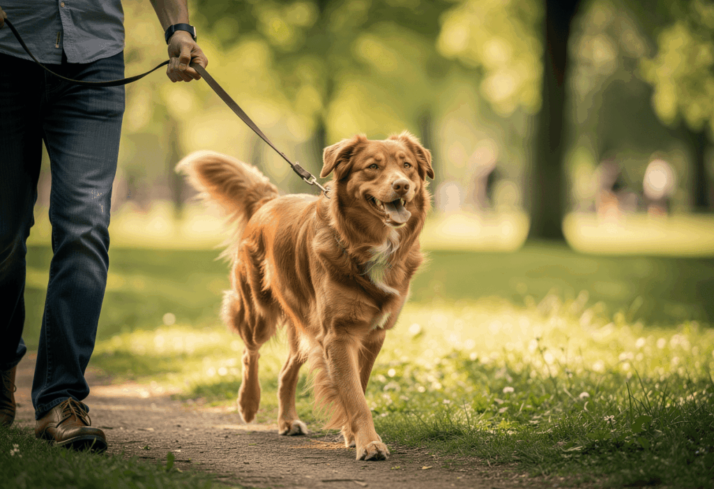 Chien profitant des bienfaits de l'huile de chanvre
