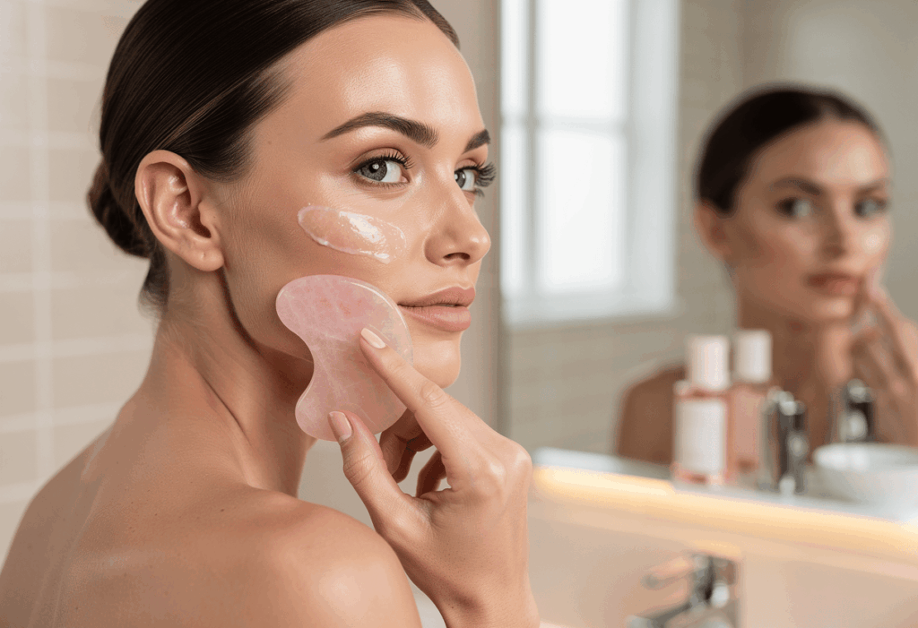 Comment le gua sha agit sur le visage