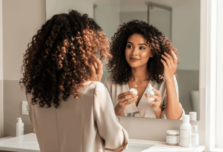 Meilleure crème pour cheveux bouclés sans rinçage : définition, hydratation et anti-frisottis