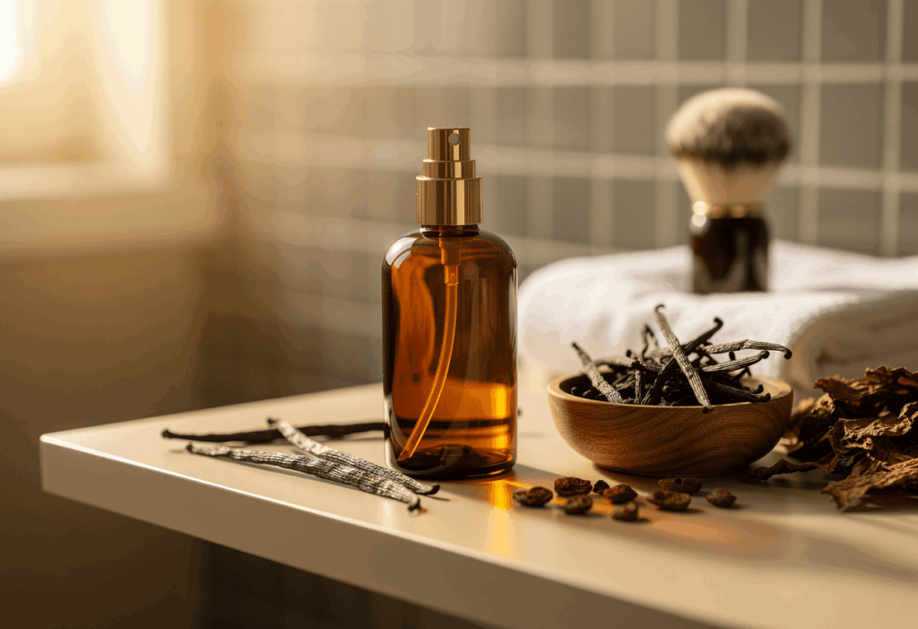 Flacon de parfum aux notes vanillées