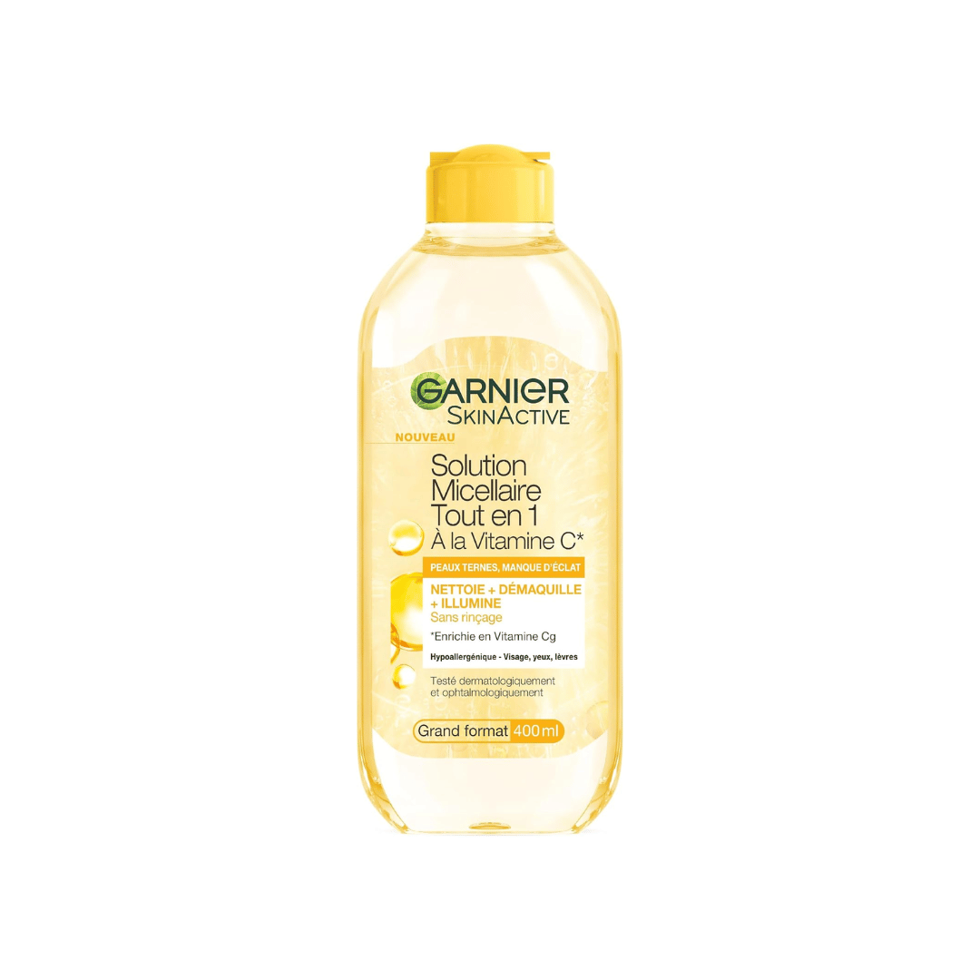 Garnier Skin Active eau micellaire vitamine C éclat teint terne démaquillant 400 ml