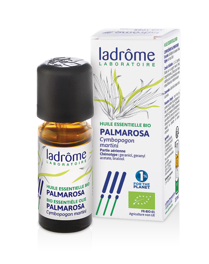 Ladrôme Palmarosa bio huile essentielle ridules hydratation renouvellement cellulaire