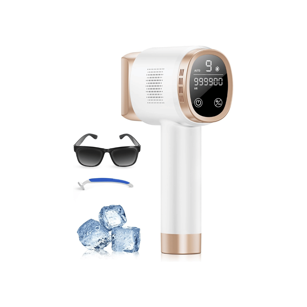 Épilateur lumière pulsée IPL refroidissement 9 niveaux énergie visage corps budget