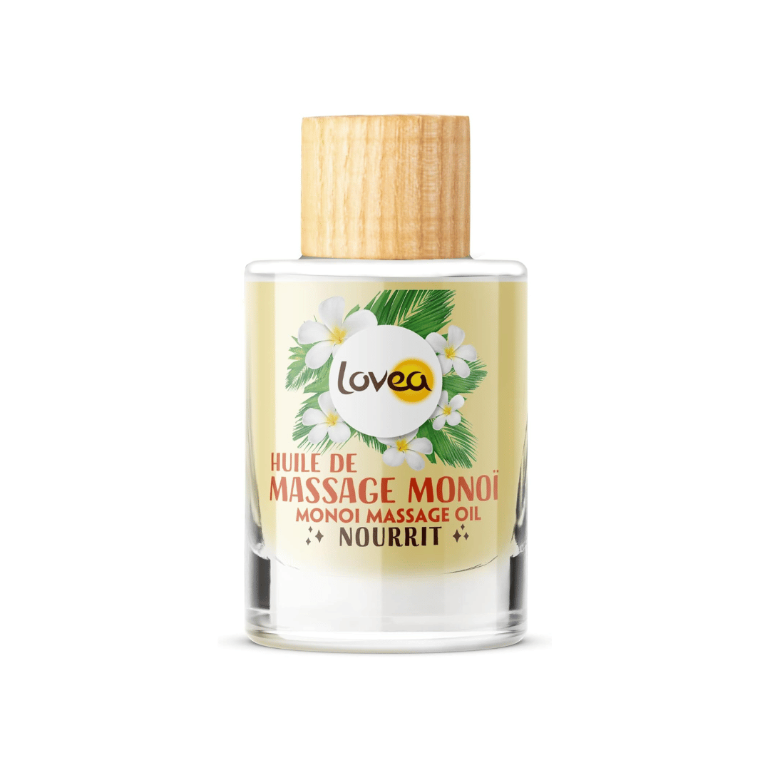 Lovea Huile de Massage Monoï de Tahiti corps multi-usages nourrit