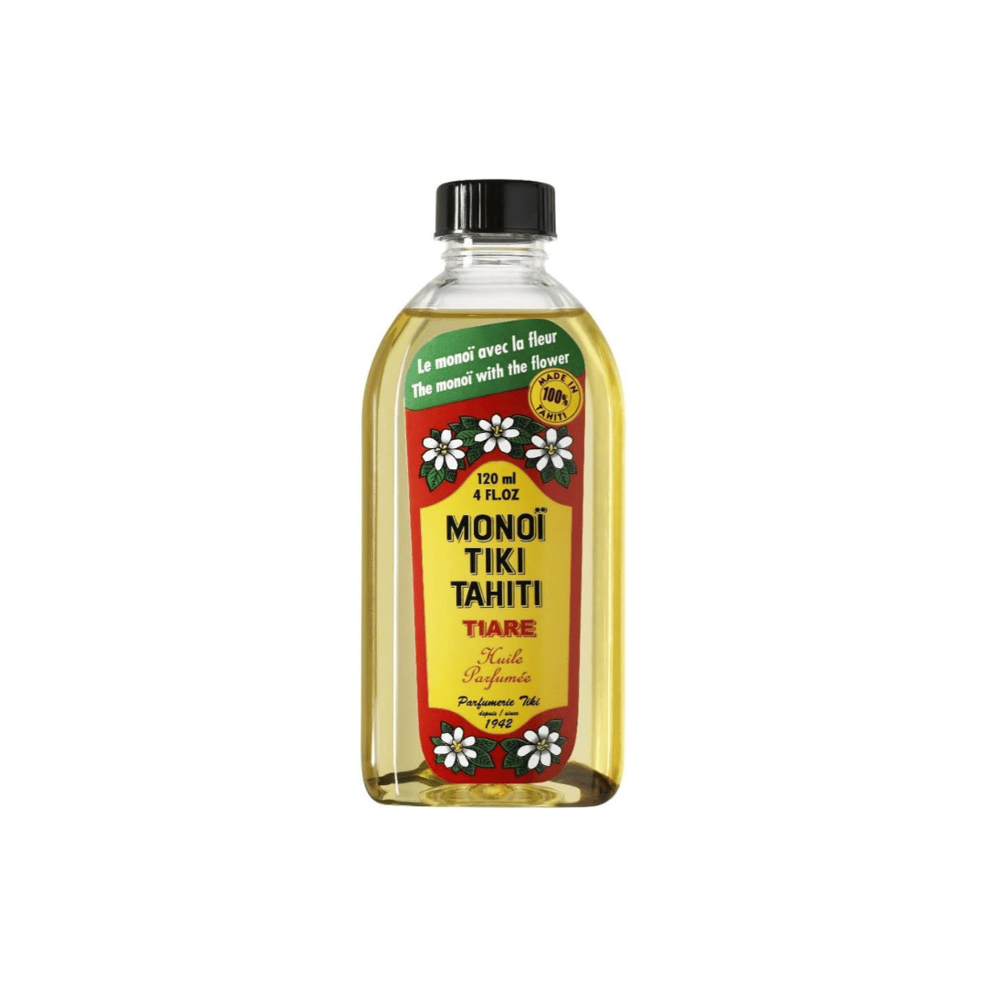 Monoï Tiki Tahiti Pur Monoï Tiaré authentique Polynésie flacon verre