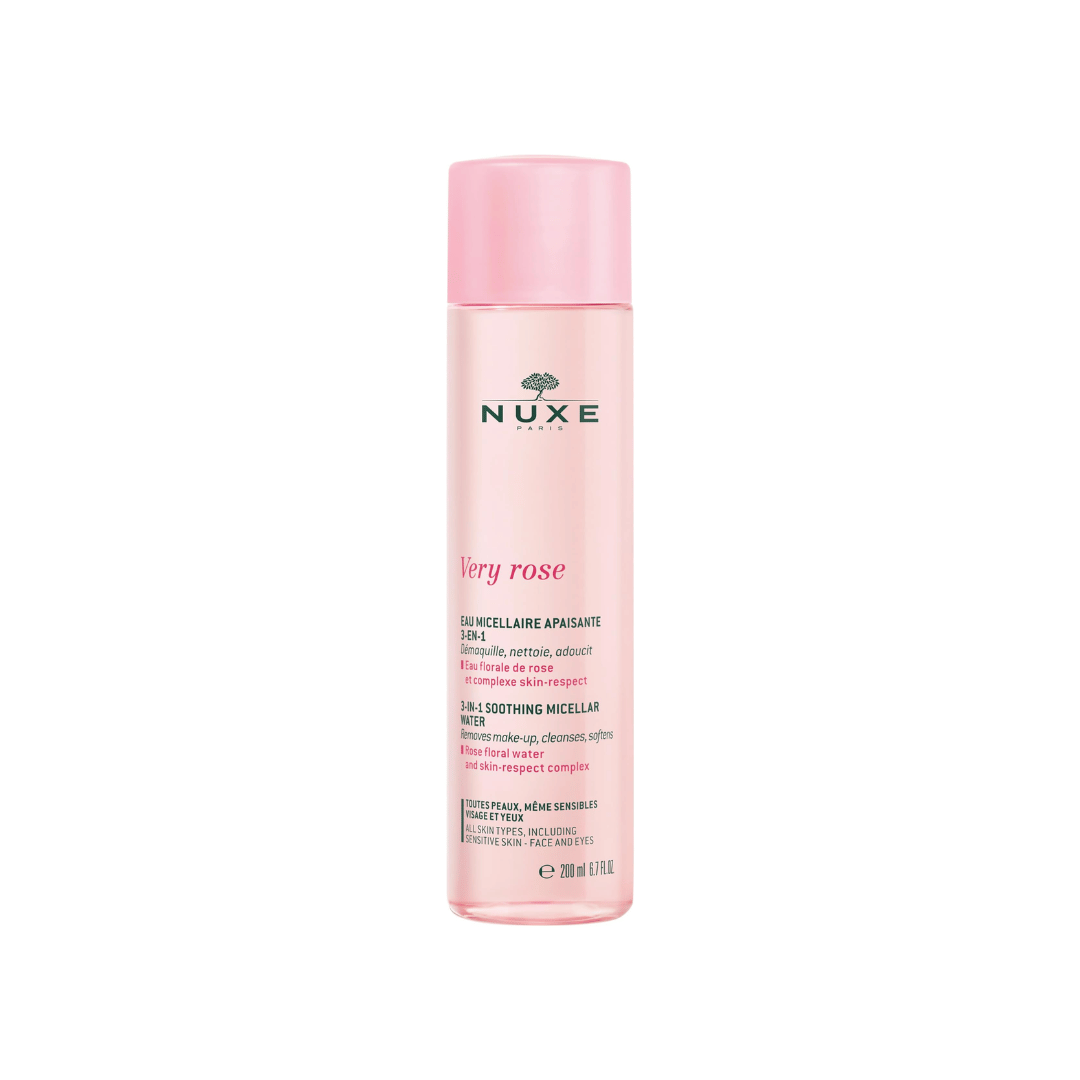 Nuxe Very Rose eau micellaire apaisante 3-en-1 rose pétales tous types de peau 400 ml