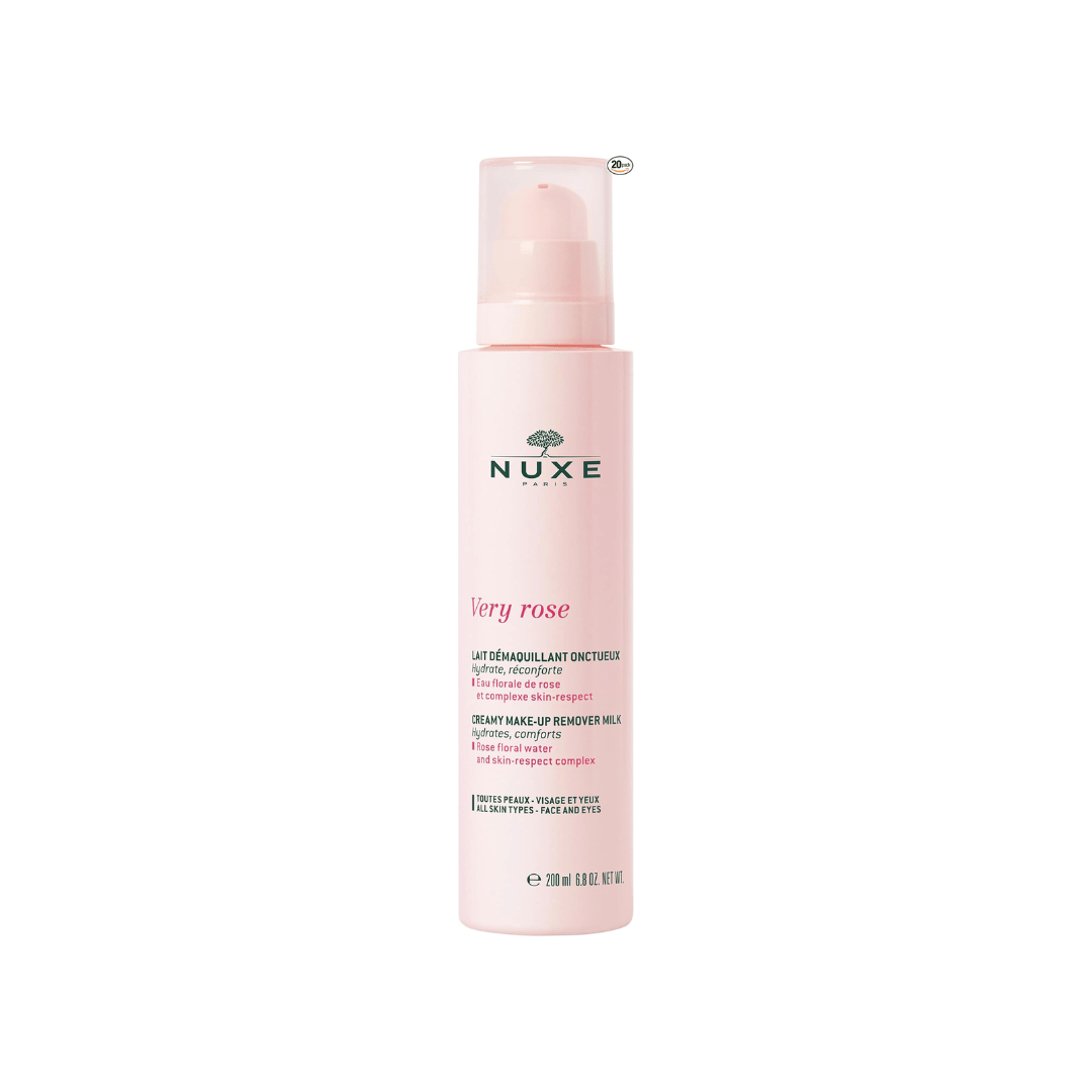Nuxe Very Rose lait démaquillant onctueux eau florale de rose tous types de peau