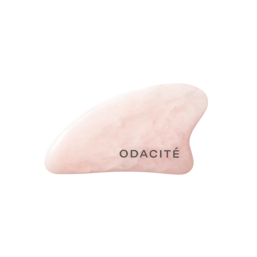 Odacité Crystal Contour gua sha quartz rose premium contouring anti-rides luxe