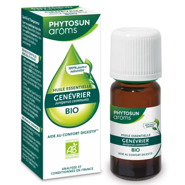 Phytosun Arôms Genévrier Commun bio huile essentielle foie drainage détox diurétique