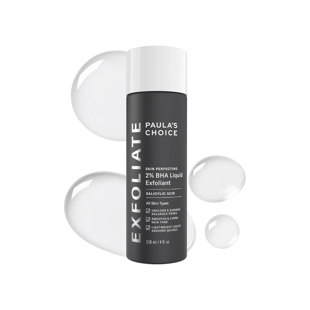 Paula's Choice Skin Perfecting 2% BHA liquid exfoliant acide salicylique pores points noirs