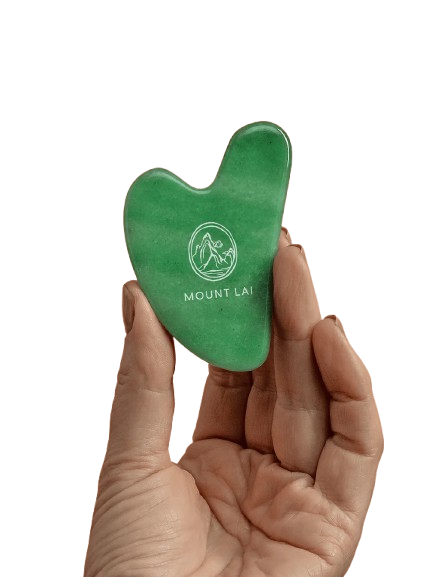 Mount Lai jade gua sha facial tool jade néphrite TCM premium marque asiatique