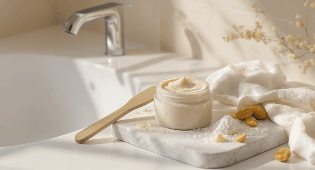 Sélection de gommages exfoliants visage