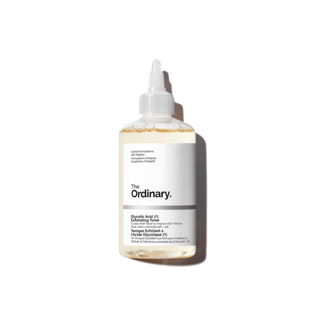 The Ordinary tonique exfoliant acide glycolique 7% éclat pores teint terne AHA