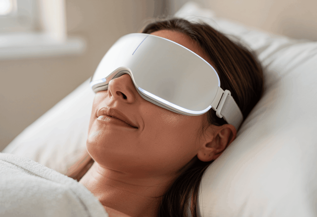 Une personne utilisant le eye perfector currentbody