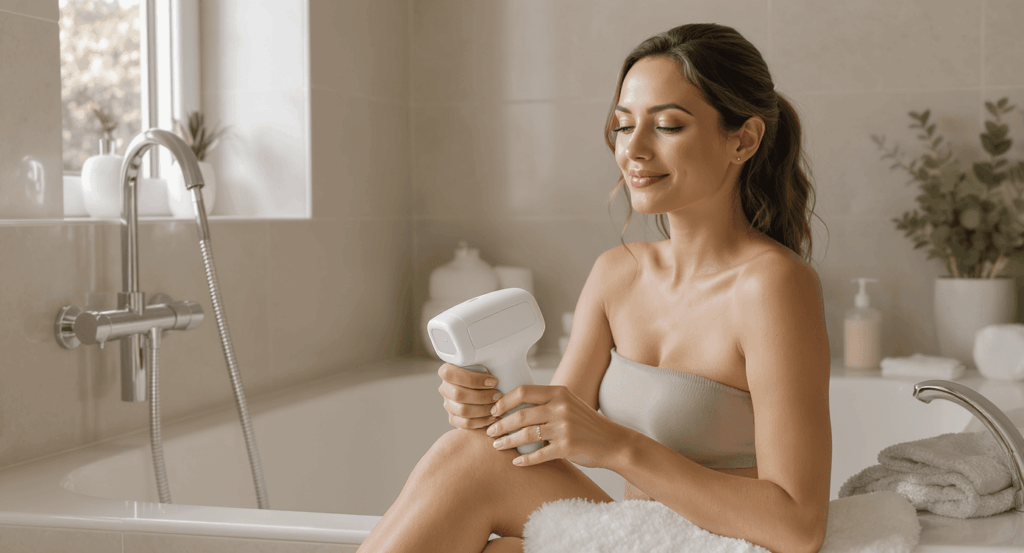 Utilisation de l'épilateur laser à domicile