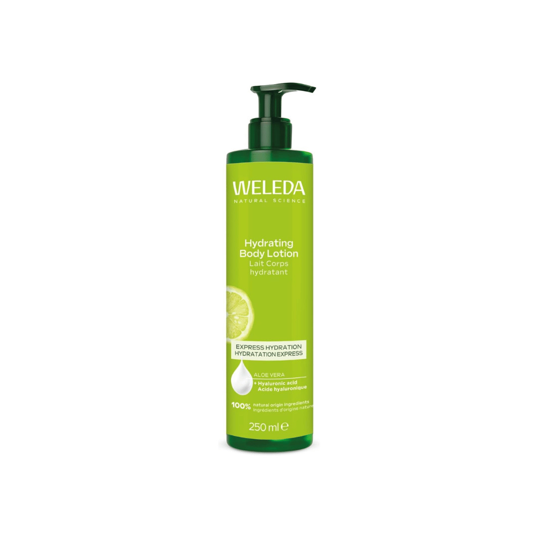Weleda lait corps express confort citrus sésame bio aloe vera Natrue habillage rapide