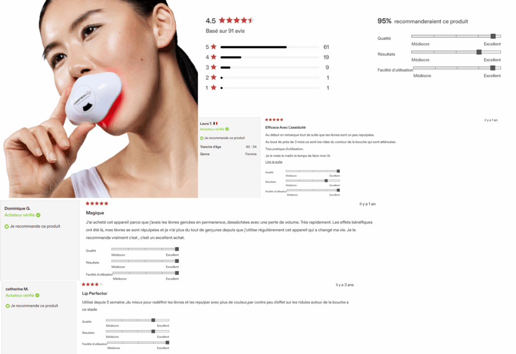 avis des clients sur currentBody skin lip perfector