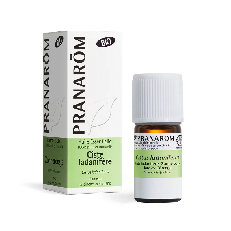 Pranarôm Ciste Ladanifère bio huile essentielle rides profondes raffermissant ovale visage