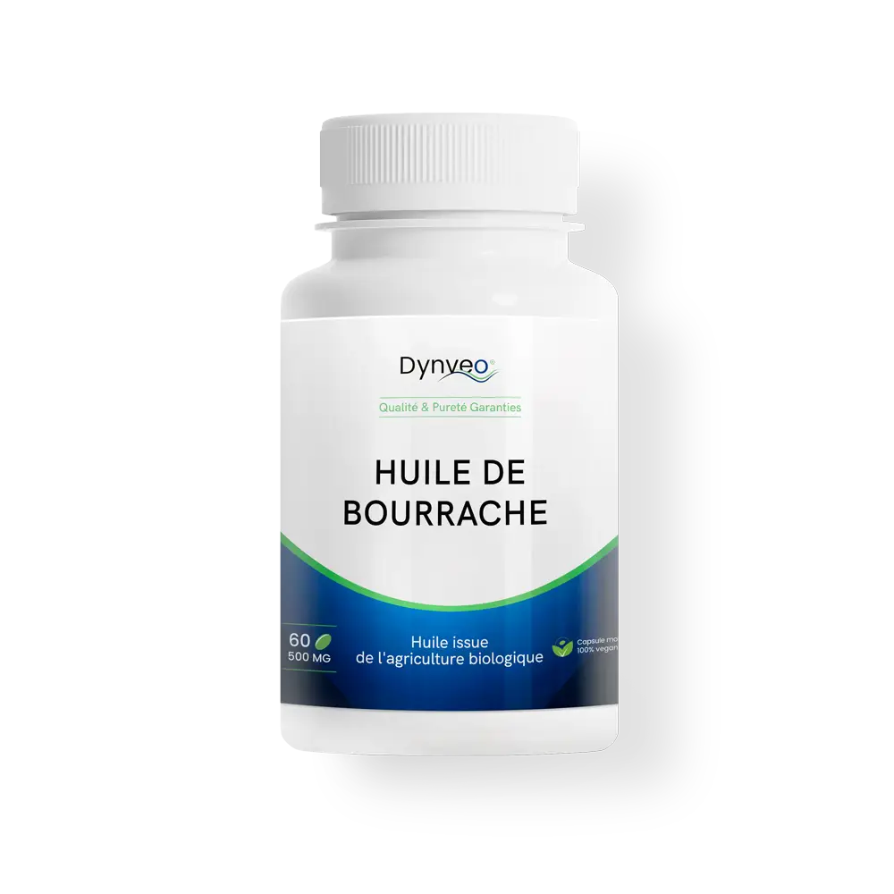 Dynveo huile de bourrache bio capsules pression à froid GLA fabrication française
