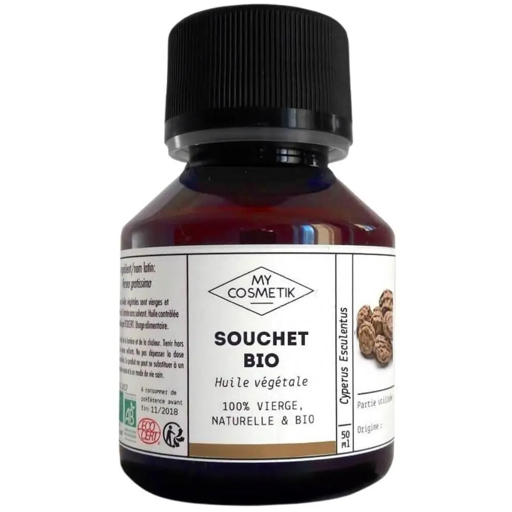 MyCosmetik Huile de Souchet bio 1ère pression froid anti-repousse poils