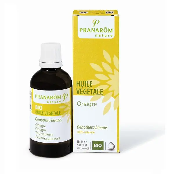 Pranarôm huile végétale d'onagre bio 50 ml double usage cosmétique oral