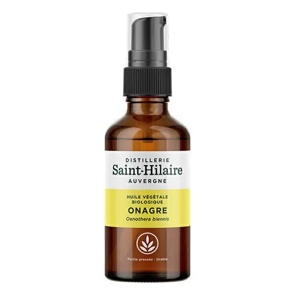De Saint Hilaire huile végétale onagre bio 50 ml soin visage peaux sèches
