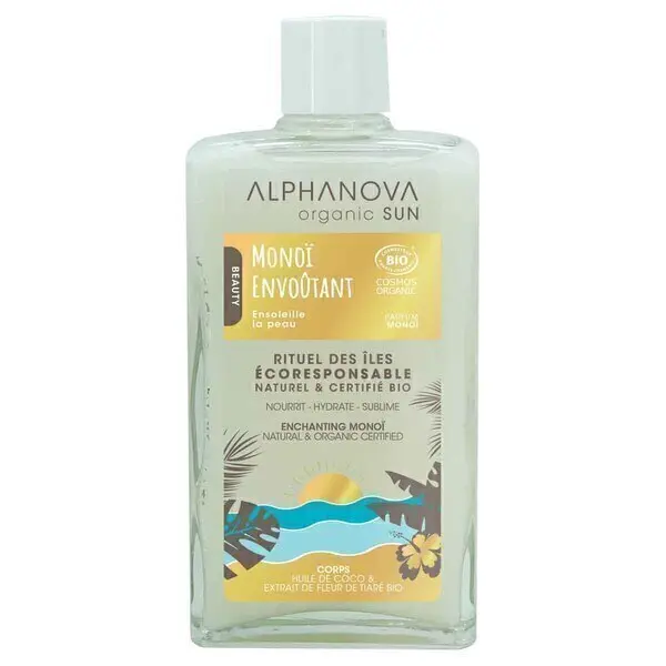 Alphanova Monoï Envoûtant huile corporelle parfumée après-soleil