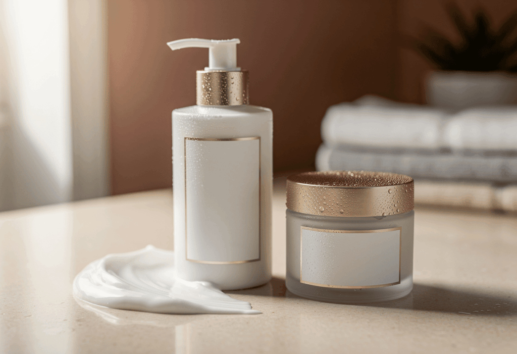 tubes de lait corps anti-âge haut de gamme