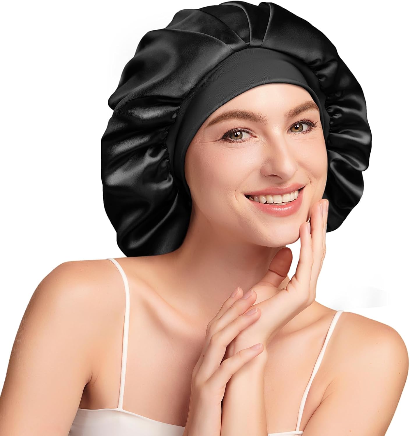 Umisleep bonnet soie nuit 22 momme doublure soie de mûrier Grade 6A doux