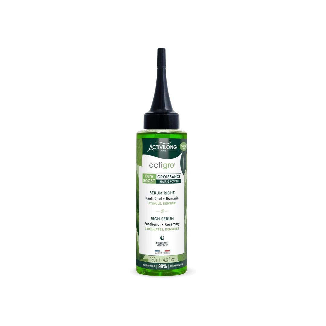 Activilong Actigro sérum riche romarin panthénol camphre cure nuit cheveux crépus afro