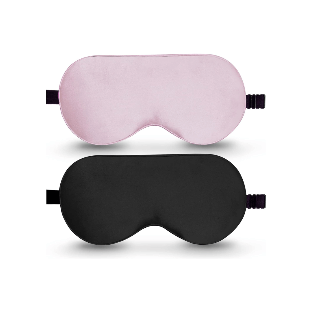 BeeVines masque de sommeil 100% soie de mûrier lot de 2 occultant confortable