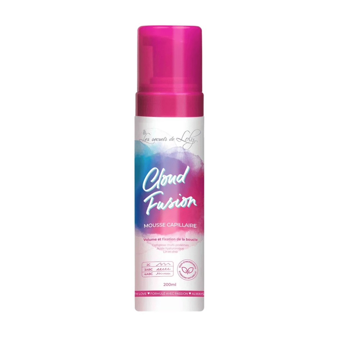 Secrets de Loly Cloud Fusion mousse capillaire définition hydratation volume texturés bouclés