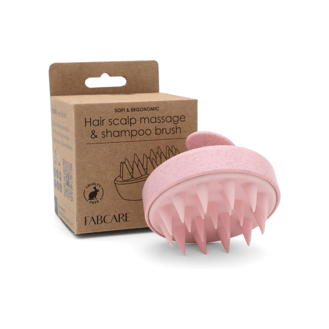 FABCARE brosse cuir chevelu masseur pousse cheveux paille de blé silicone éco-responsable