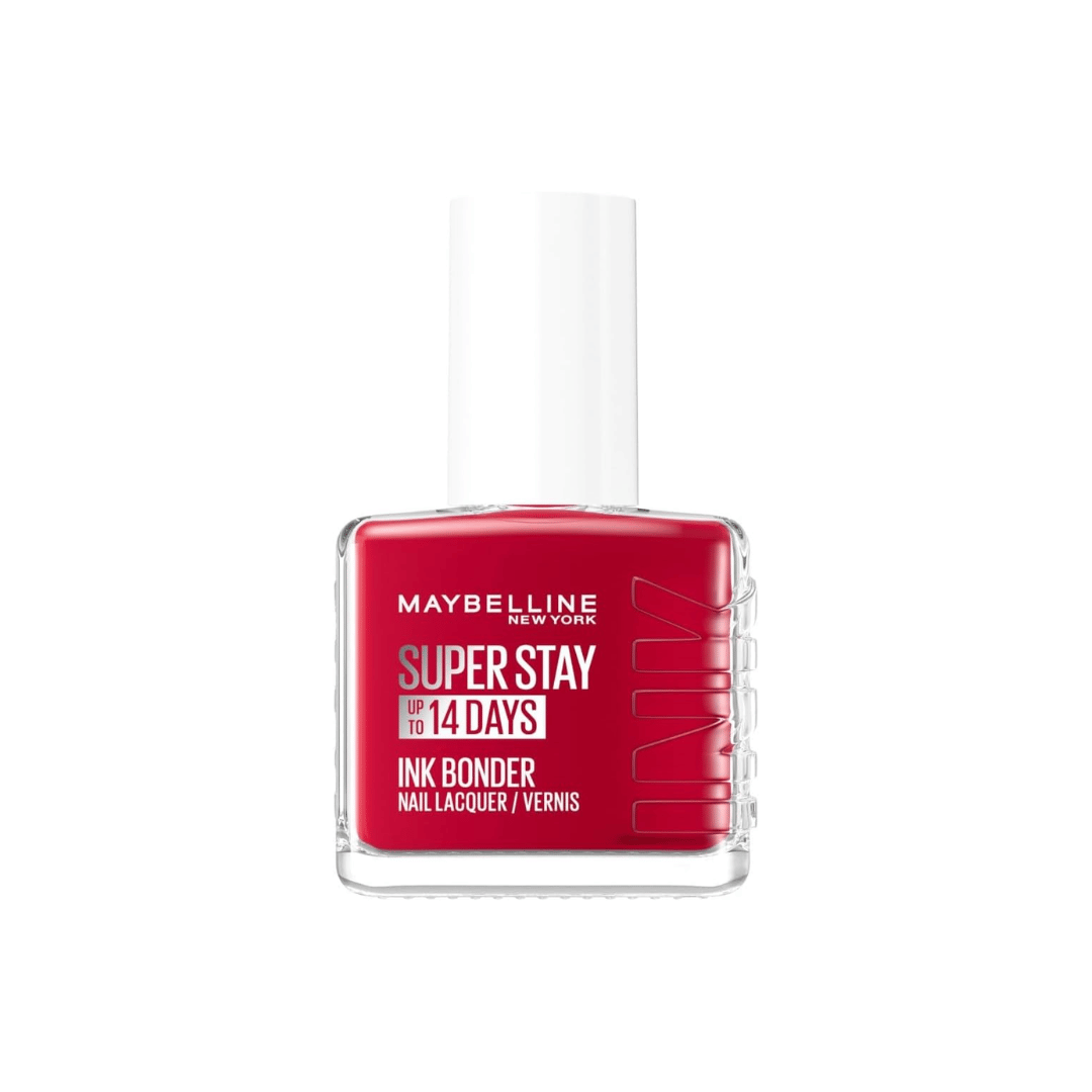 Maybelline New York Superstay Ink Bonder vernis longue tenue rouge profond pigmenté résines 12ml