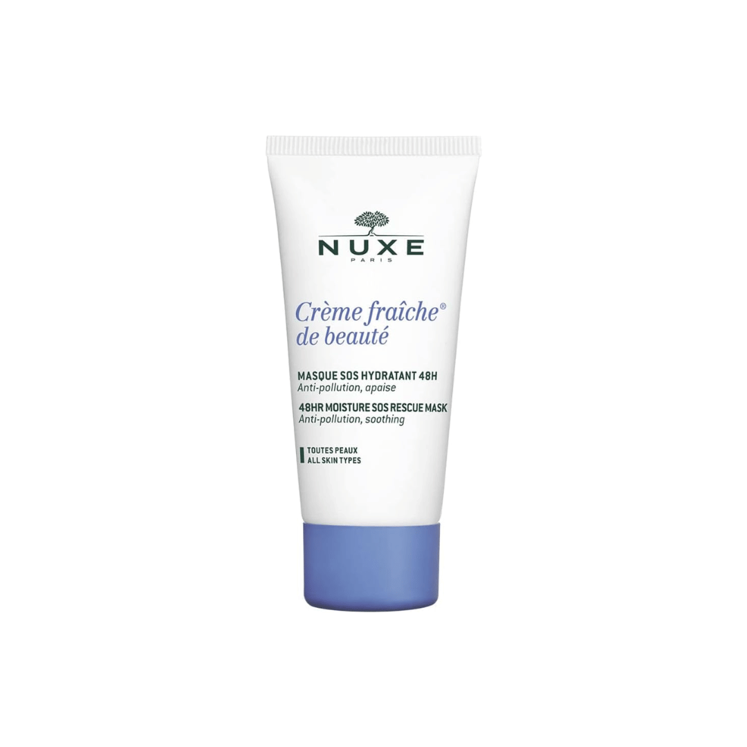 Nuxe Crème Fraîche de Beauté masque SOS hydratation lait végétal algues pharmacie française