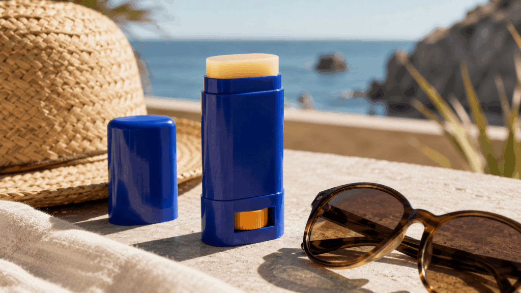 Présentation du stick solaire SPF 50+