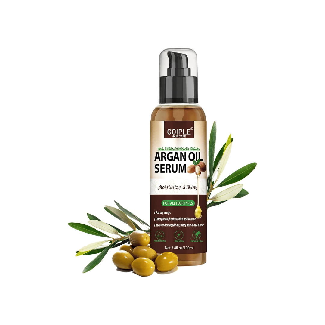 Sérum huile argan protéine anti-frisottis nutrition cheveux secs abîmés afro
