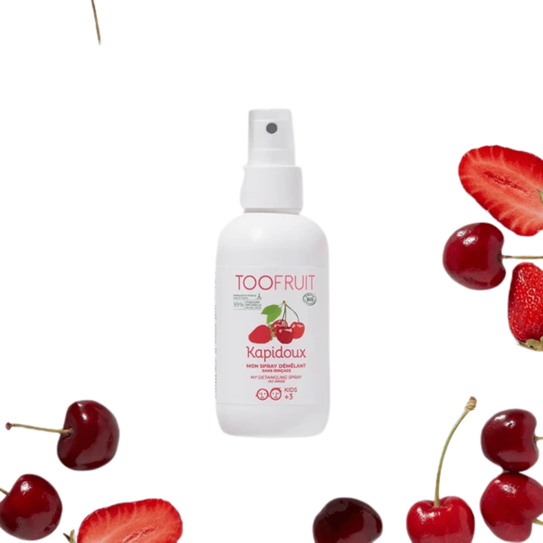 Toofruit Kapidoux spray démêlant enfant bio fruits rouges sans sulfates sans silicones
