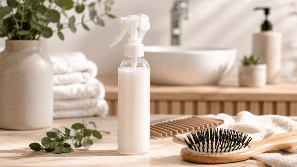 spray démêlant pour cheveux