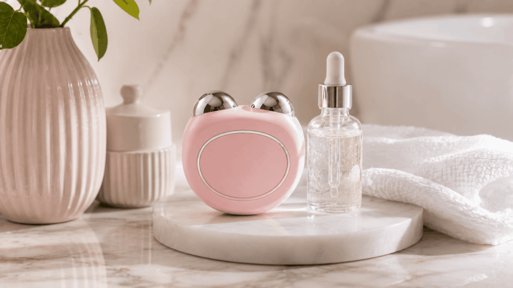un appareil facial à micro-courant inspiré du type Foreo Bear