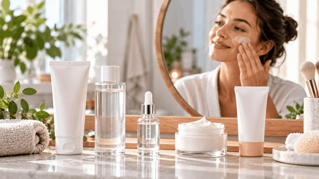L’ordre d’une routine visage avec sérum