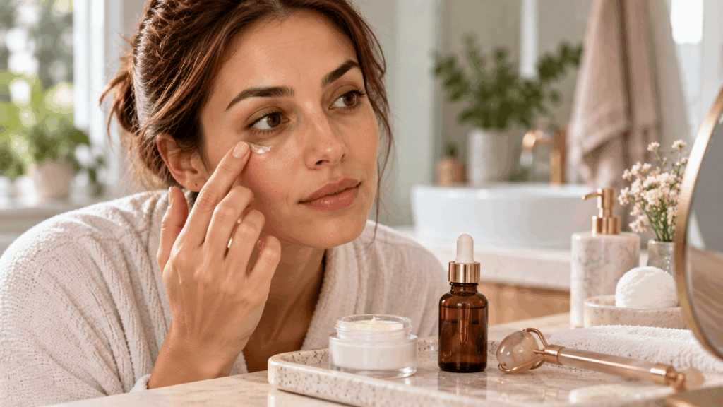 Les soins du contour des yeux pour atténuer les cernes