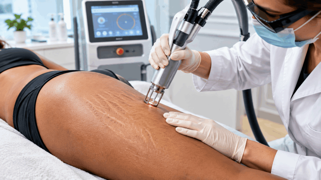 Traitement laser dermatologique en clinique moderne
